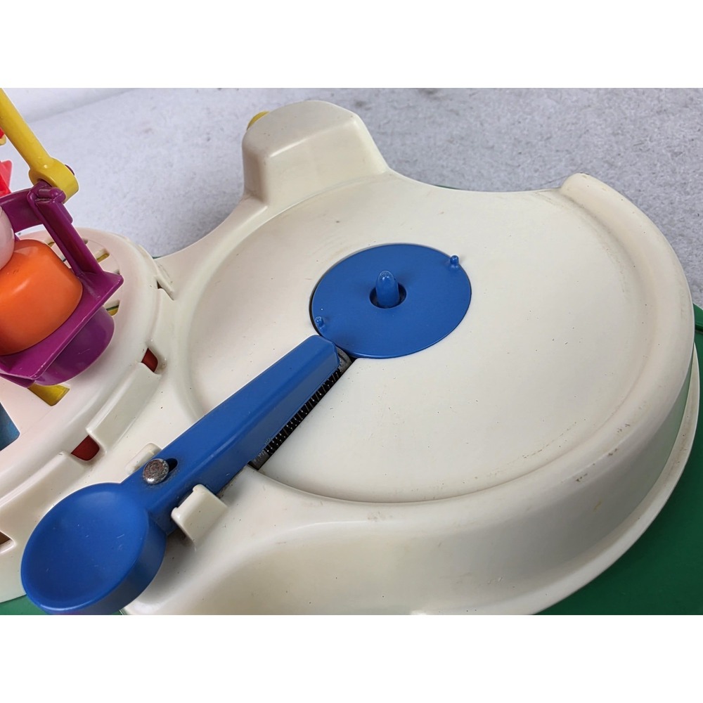 Vintage Fisher Price Little People Change A Tune Carousel 1980s With Discs - Picture 4 of 15